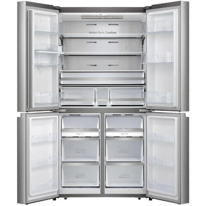 Hisense 579L Four Door Fridge Freezer Stainless Steel H750FS-WD