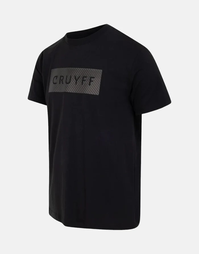 Cruyff Laser Cut Black T-Shirt