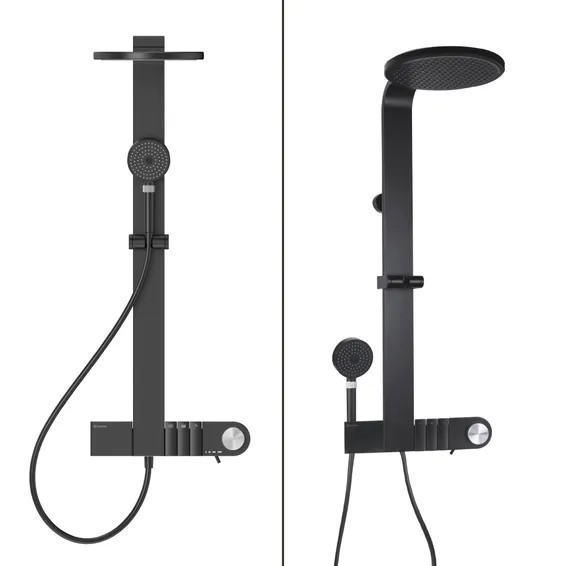 Sensea Neo Shower Column With Mixer Black