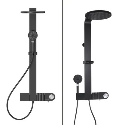 Sensea Neo Shower Column With Mixer Black