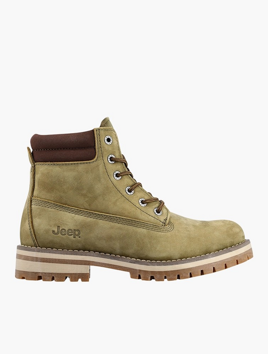 Jeep Olive Leather ruggered worker boot