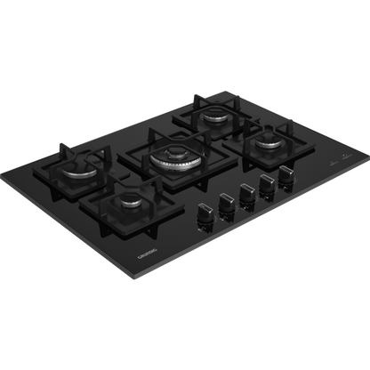 Grundig 75cm 5 Burner Black Gas Hob – OCDK752DWKS