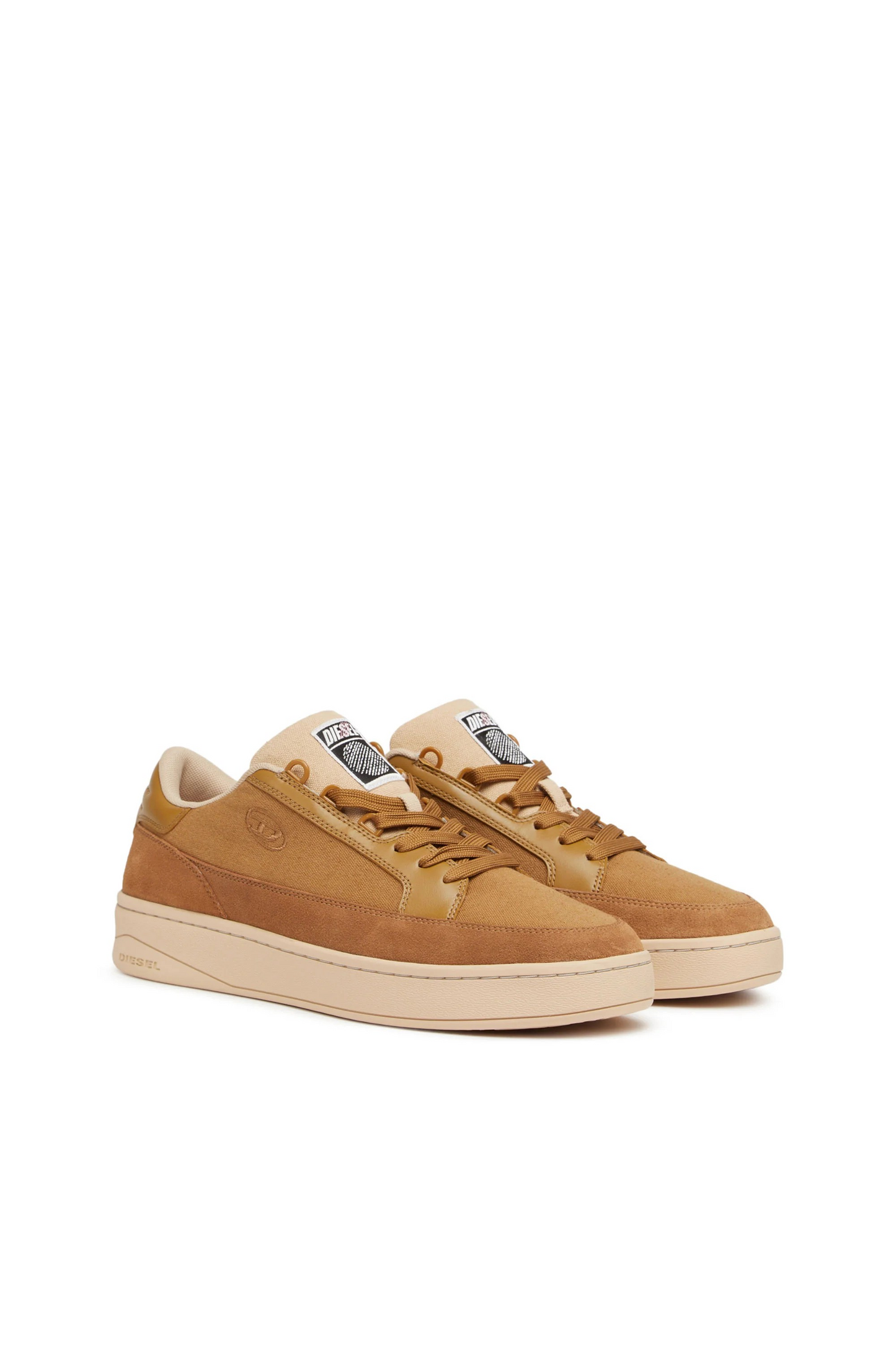 Diesel -S-Sinna Low - Sneakers in canvas and action leather