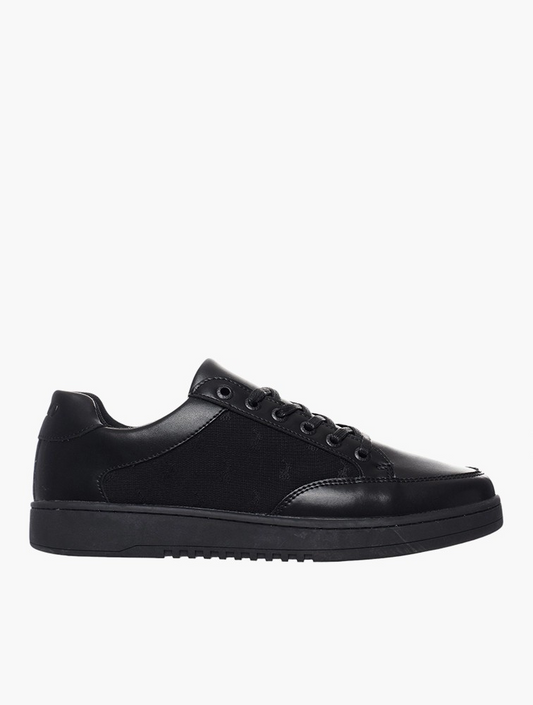 Polo Black Classic Monogram Sneakers