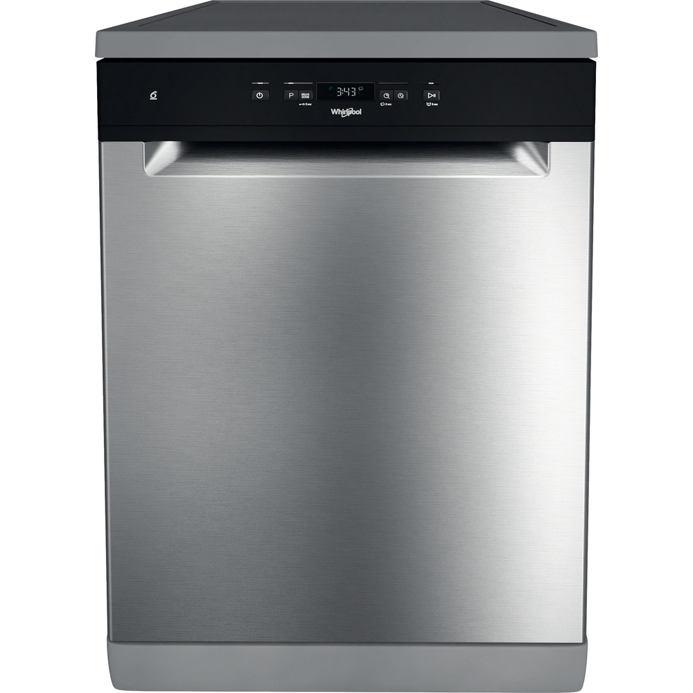 Whirlpool dishwasher: inox colour, full size - WFC 3C26 F X SA