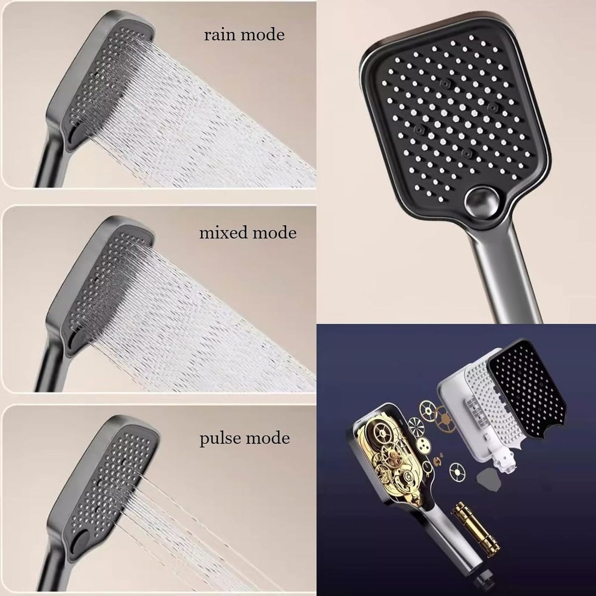 Bath Shower Set with LED Digital Display System