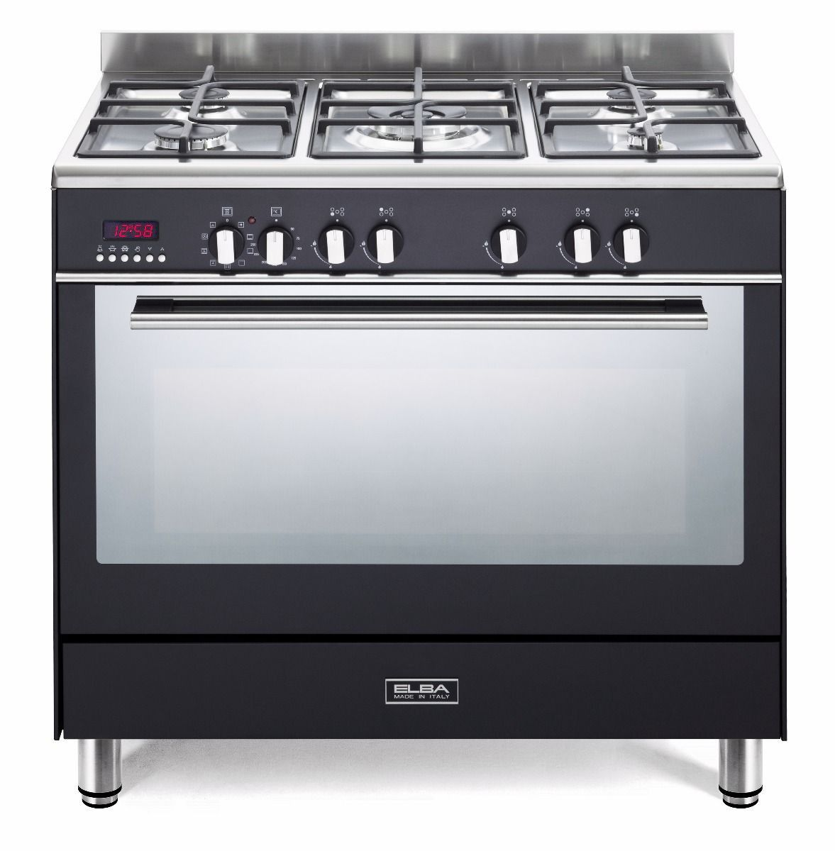 Elba 90cm Fusion Black Gas/Electric Cooker – 9FX827B