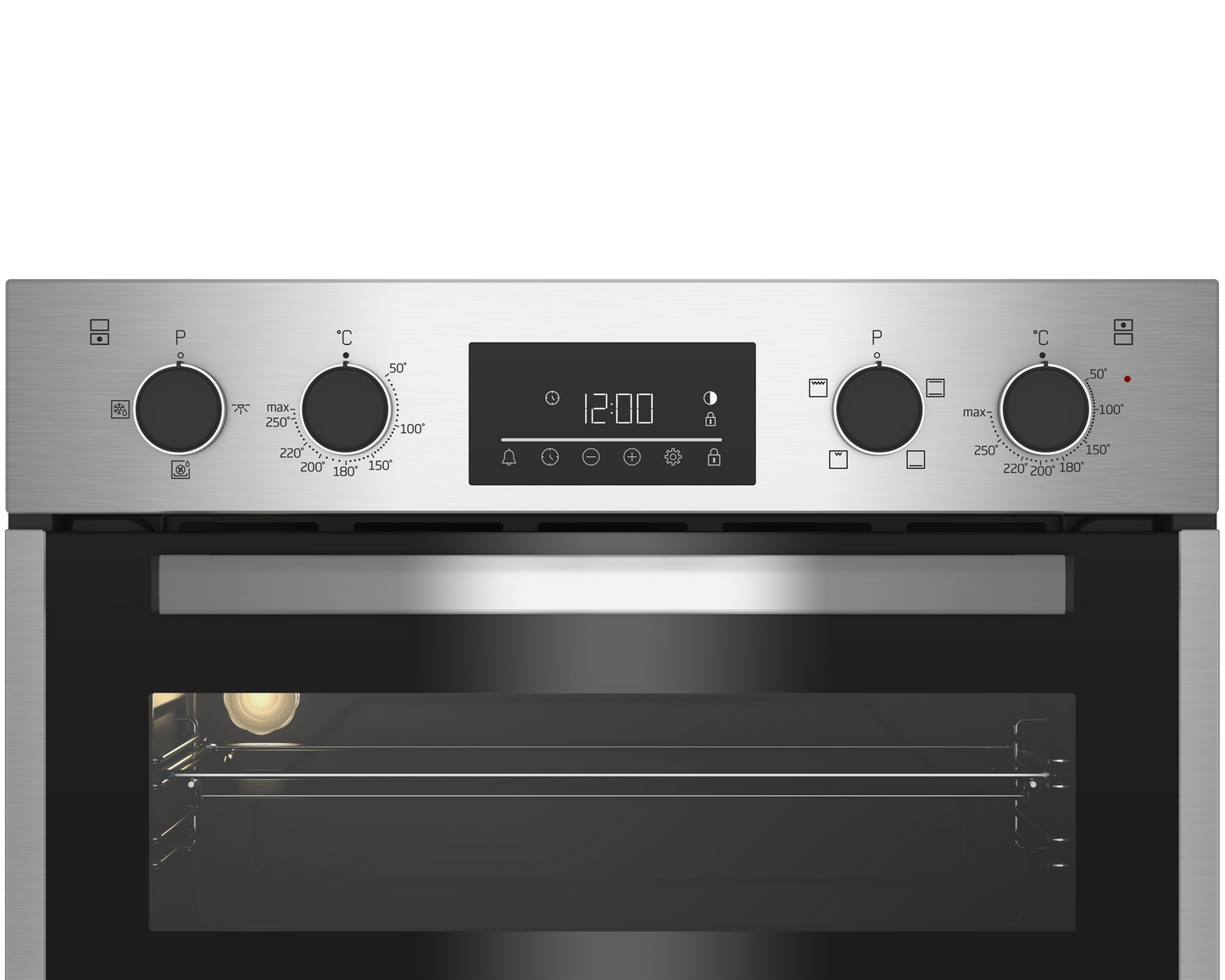 Beko 60cm Stainless Steel Multifunction Built-in Double Oven – BBDF26300X