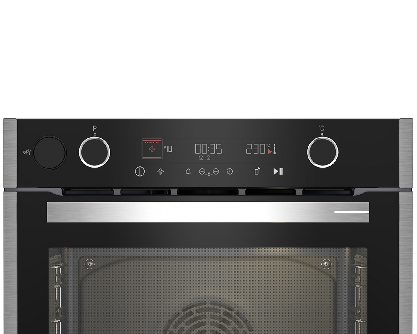 Grundig 60cm SmartAero Pro Steam Assisted Oven Inox