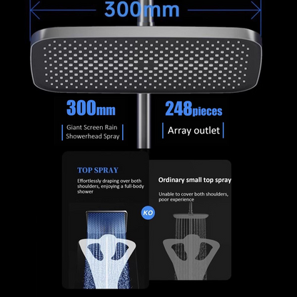 Thermostatic Rainfall Bath Shower
