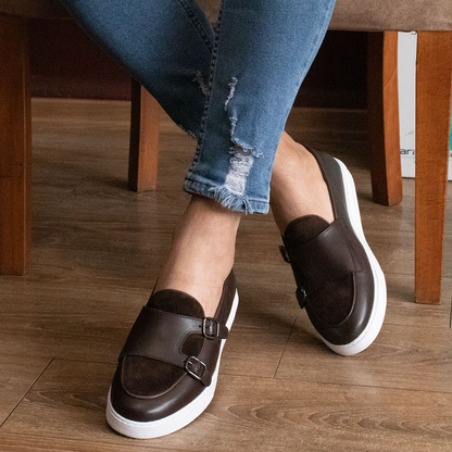 LIZZIO-Coffee Brown Zone Loafers