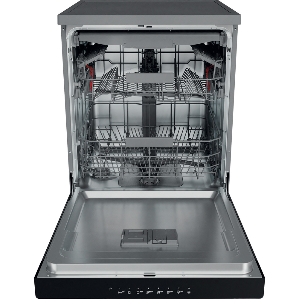 Whirlpool dishwasher: inox colour, full size - WFC 3C26 F X SA