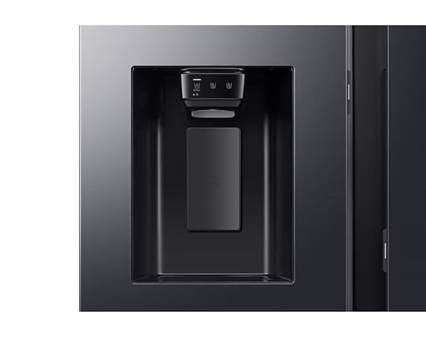 Samsung 594l Black Bespoke AI Side By Side Fridge Freezer with 9″ AI Home Screen – RS90F64D2FFA