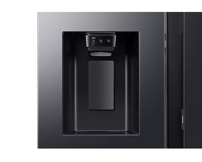 Samsung 594l Black Bespoke AI Side By Side Fridge Freezer with 9″ AI Home Screen – RS90F64D2FFA