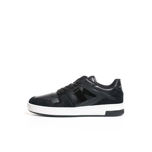 Calvin Klein Ym007090 Mens Basket Laceup Sneakers Black & White