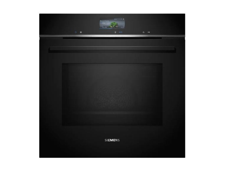 Siemens iQ700 60cm Black Built-In Combi Microwave Oven HM736GAB1