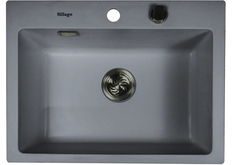 Quinn Small Bowl Quartz Kitchen Sink- Grey