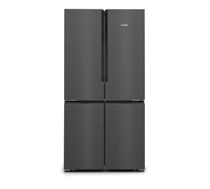 Siemens iQ300 483L Black Steel French Door Fridge Freezer – KF96NAXEA