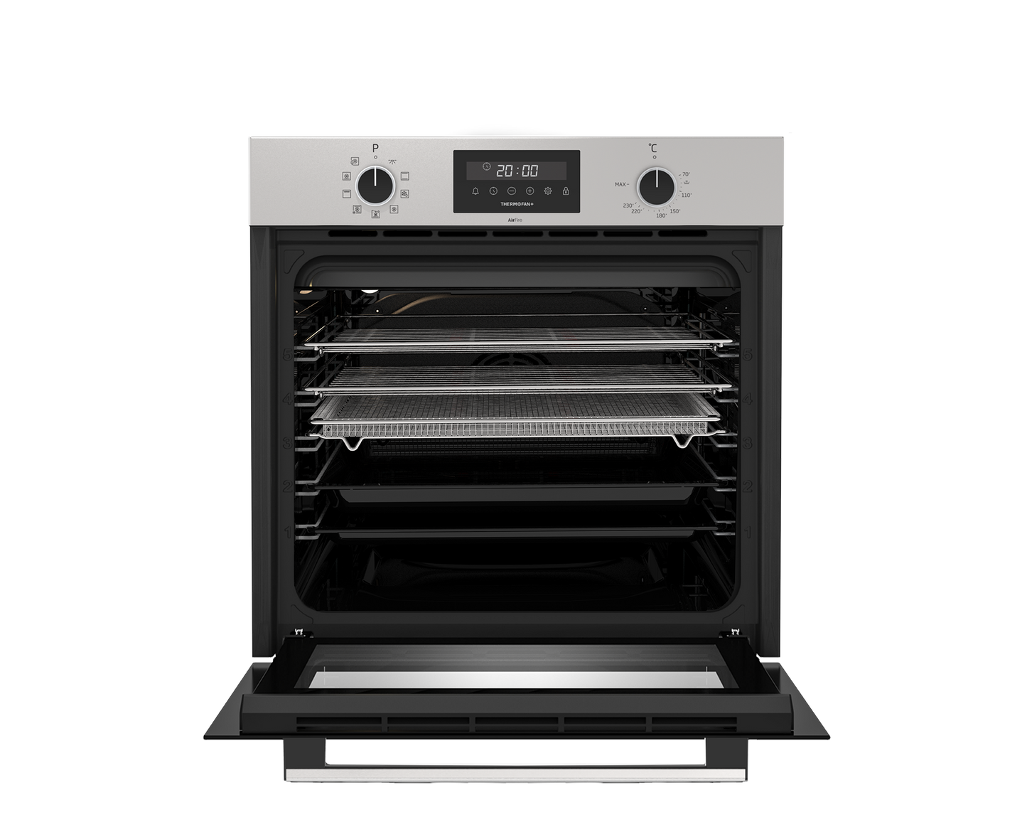 Defy 60cm Inox Built-In Oven with Thermofan+ & AirFire – DBO696