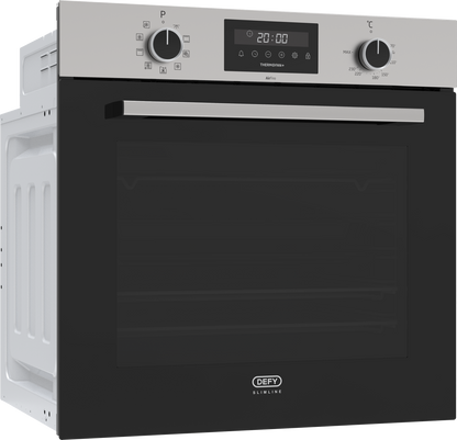 Defy 60cm Inox Built-In Oven with Thermofan+ & AirFire – DBO696