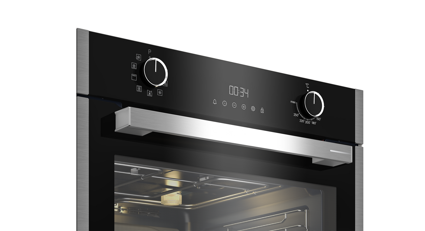 Grundig 60cm HotAero Pro Multifunction Built in Oven – GEBM19300BC