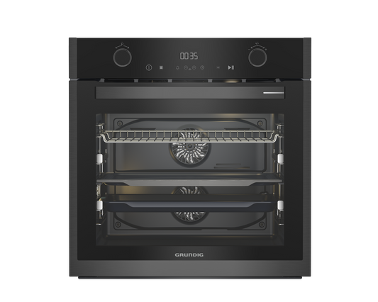 Grundig 60cm Divide & Cook Pyrolytic Built-In Oven – GEBTM19400DXPS