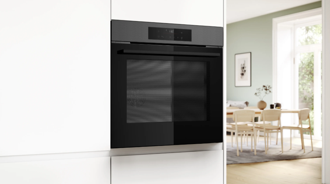 Bosch Series 6 60cm Black Stainless Steel Built-In Oven – HJG852EG0Z