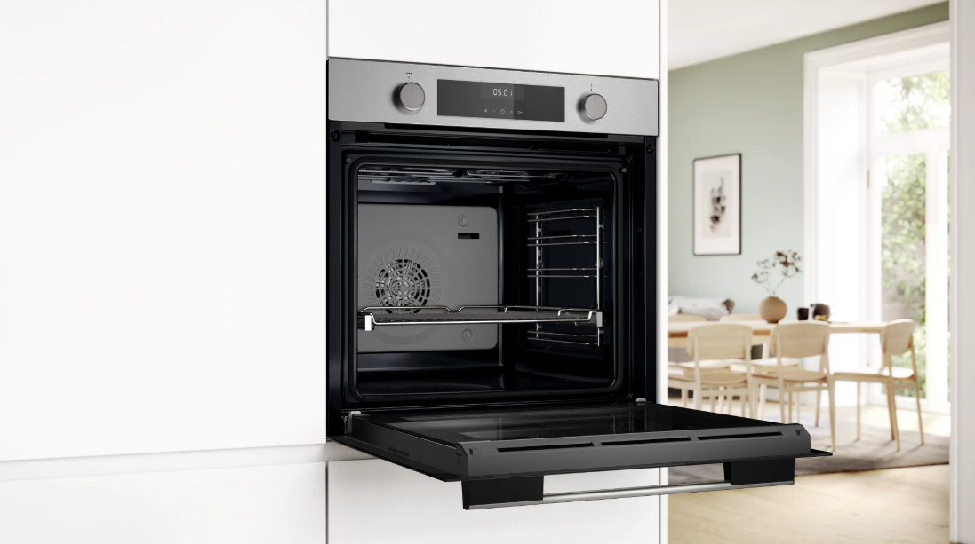 Bosch Series 4 60cm Stainless Steel Built-In Steam Oven – HUA736ER0Z