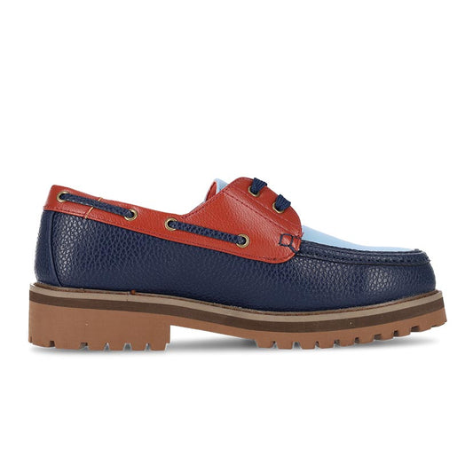 Jonathan D Nubuck Lace Up Sunset Mens Navy Red