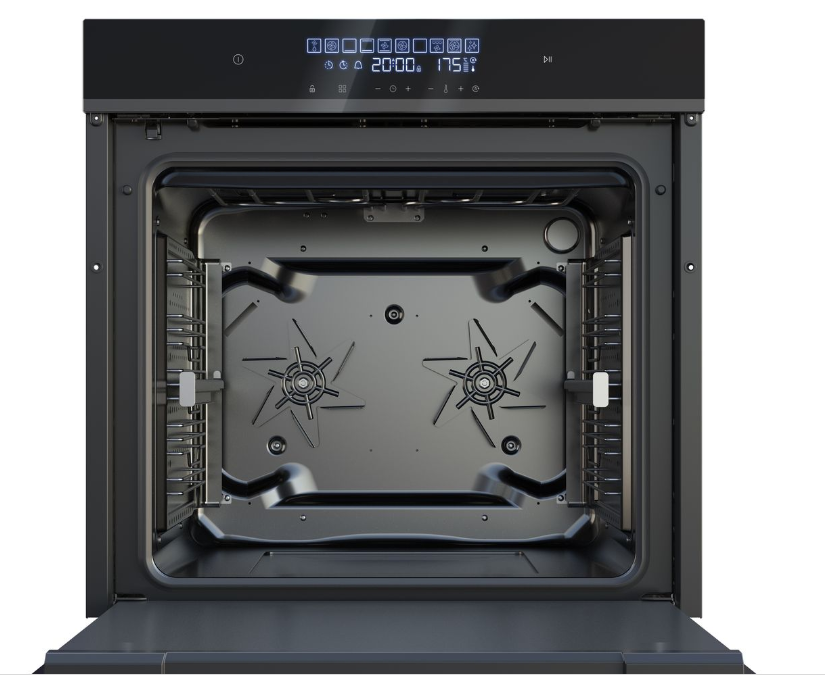 AEG 60cm Built-In Oven With Air Fryer & Heatwrap - Black Glass Finish