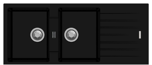 Nera - Double Bowl Quartz Kitchen Sink