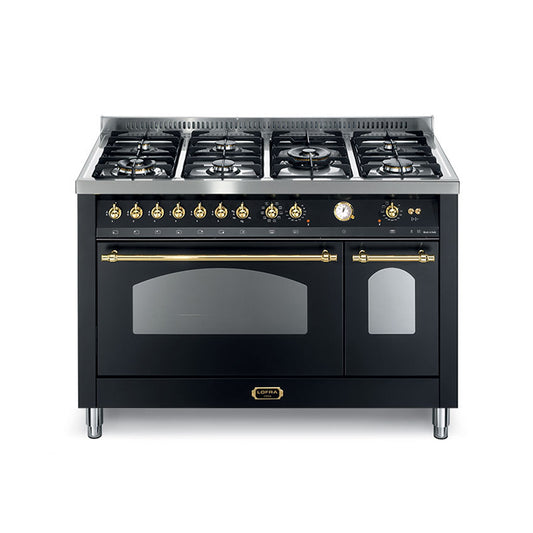 LOFRA RNMD126MFT+E/2 120CM GAS/ELEC STOVE BLACK/GOLD