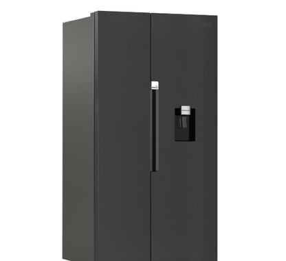 Defy 555L Naturelight Side By Side Fridge Dark Inox DFF647