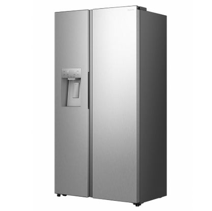 Hisense 506L Side by Side Fridge with Ice & Water Dispenser, Multi Airflow H695ss-idl