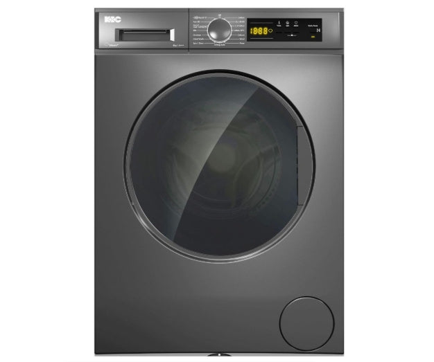 KIC 8kg Washing Machine with Steam+, Dark Grey - KFL 812 GR