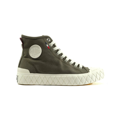 PALLADIUM - PALLA ACE CVS MID SNEAKER - OLIVE NIGHT