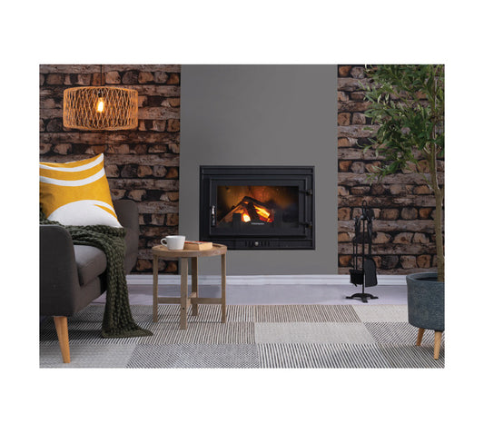 Andiron 14 kW  Cast iron Built in fireplace