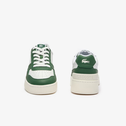 LACOSTE - MEN'S ACECLIP PREMIUM CONTRASTED LEATHER TRAINERS