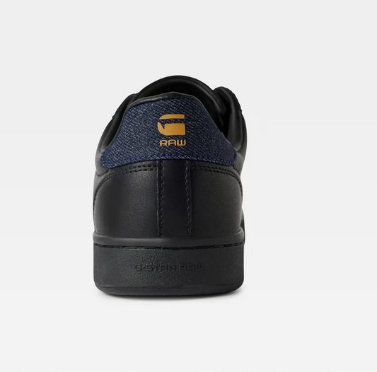 G-STAR RAW-CADET LEATHER DENIM SNEAKERS