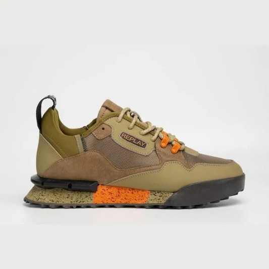 Replay  Field Speed Shoes In Khaki and Orange