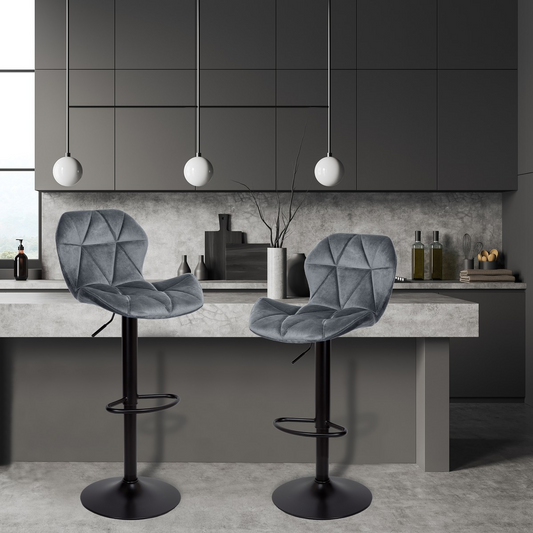Barstool - Grey, Black
