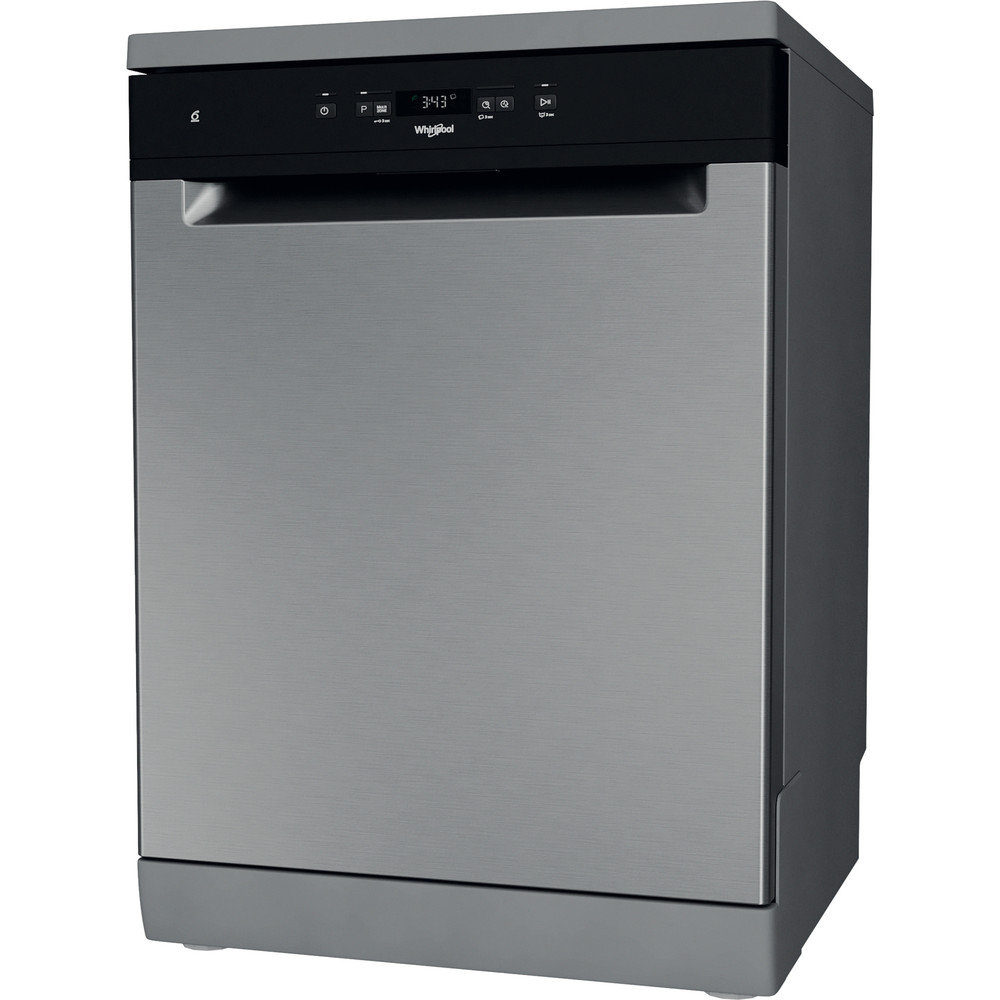 Whirlpool dishwasher: inox colour, full size - WFC 3C26 F X SA