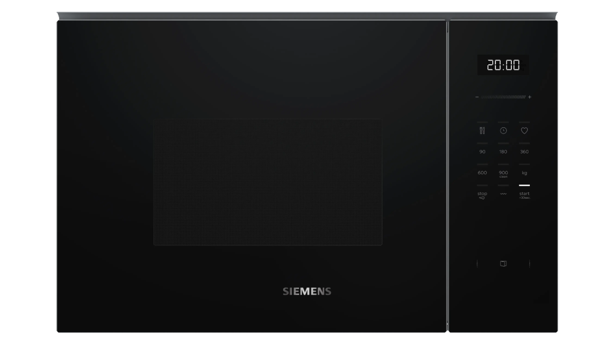 Siemens iQ500 Black Built-In Microwave with Grill – BE555LMB2