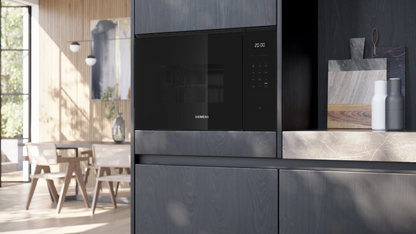 Siemens iQ500 Black Built-In Microwave with Grill – BE555LMB2