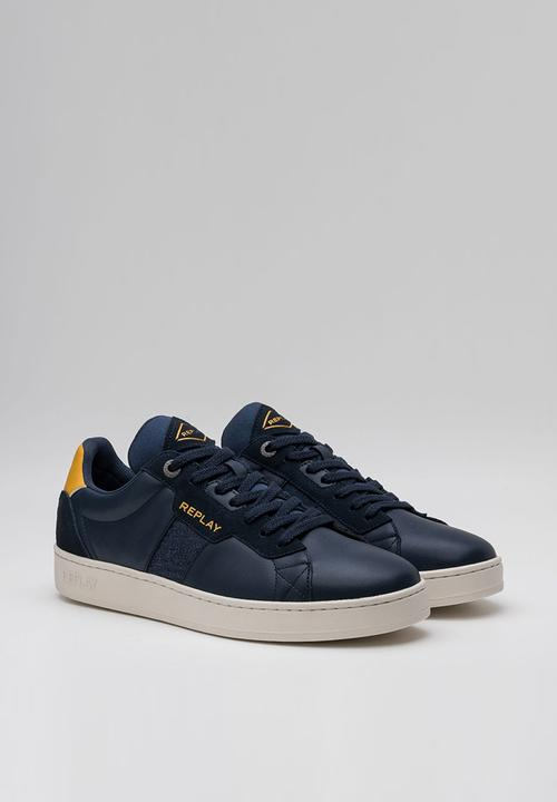 Replay -  smash denim - navy & yellow