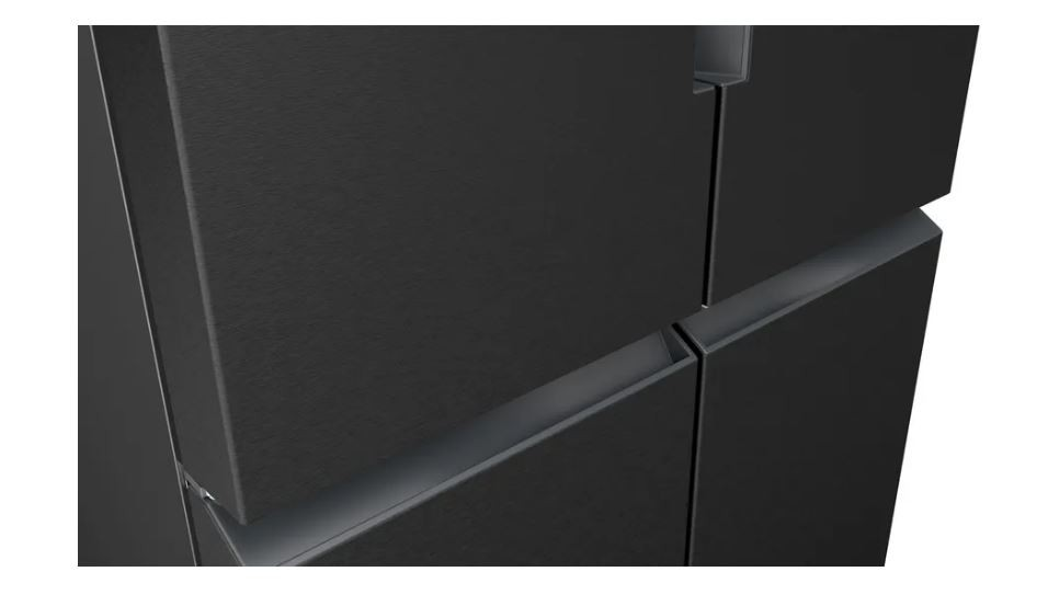Siemens iQ300 483L Black Steel French Door Fridge Freezer – KF96NAXEA