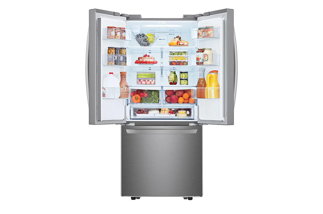 LG 618L Platinum Silver French Door Fridge/Freezer – GM-F223DLXQ