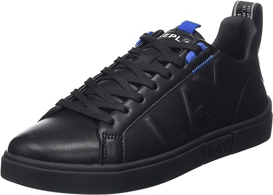 Replay Mens Polaris Up 2 Shoes Black & Blue