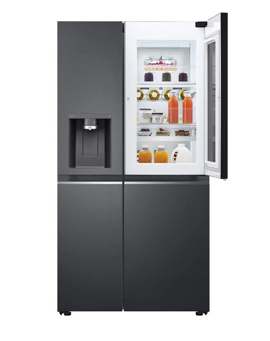 LG 674L Matte Black InstaView™ Door-In-Door Fridge/Freezer – GC-X257CQFS