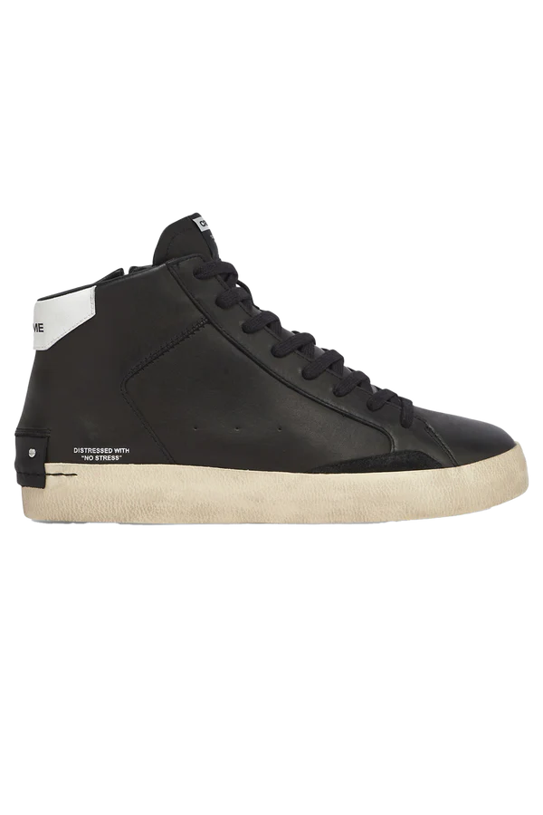 Crime London Distressed High Mid Sneaker